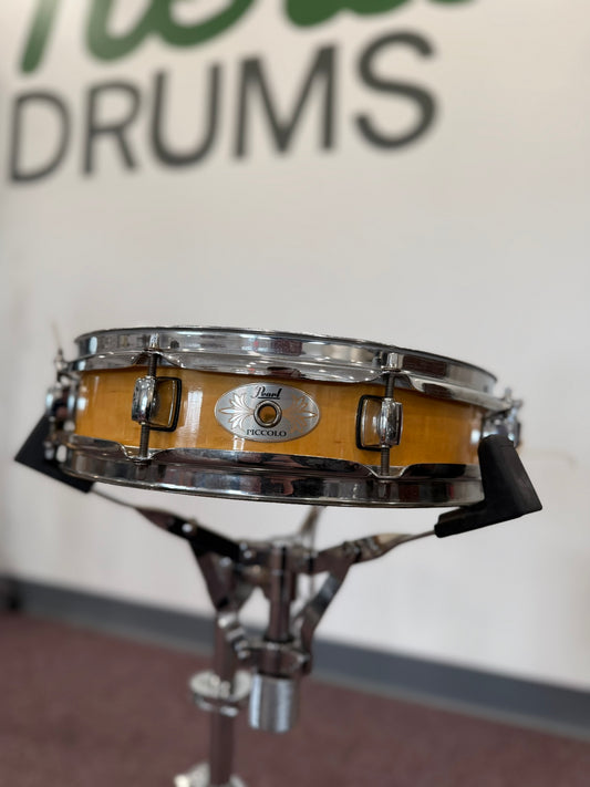 Pearl M1330/C114 13x3" Maple Piccolo Snare Drum 2010s - Liquid Amber