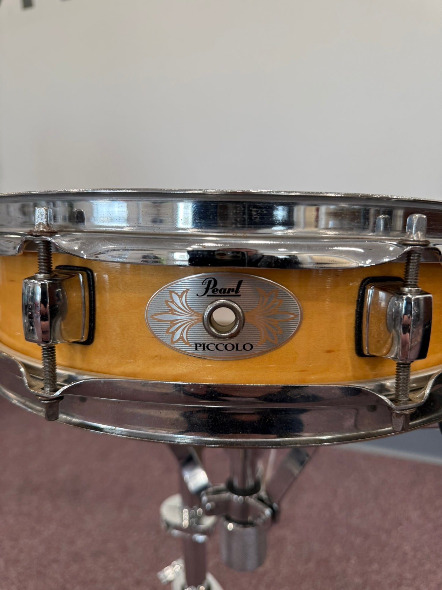 Pearl M1330/C114 13x3" Maple Piccolo Snare Drum 2010s - Liquid Amber