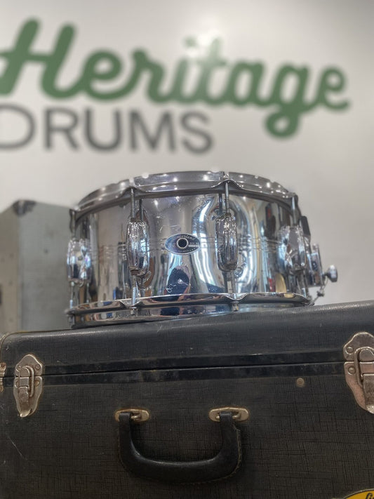 Slingerland 6.5x14" Gene Krupa Chrome Over Brass 10-Lug Snare Drum