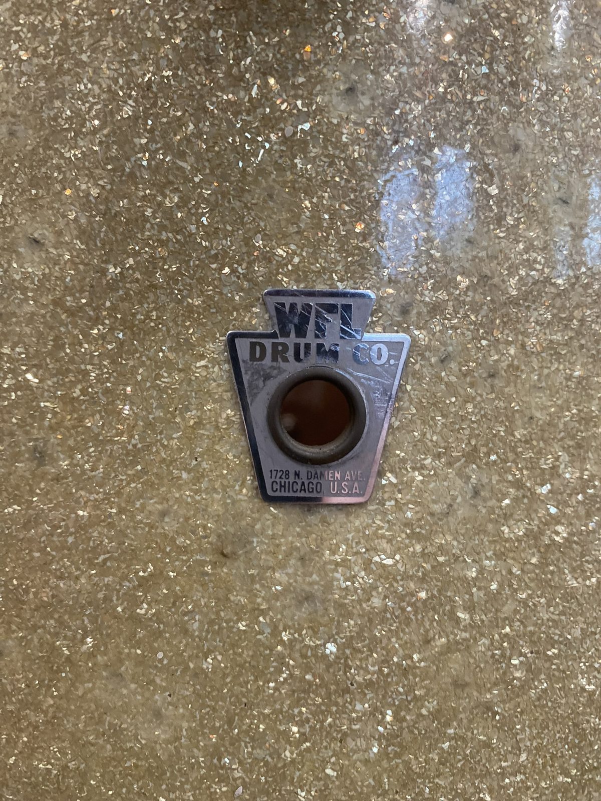 WFL 9x13" Rack Tom - Golden Sparkle (Re-Ring)