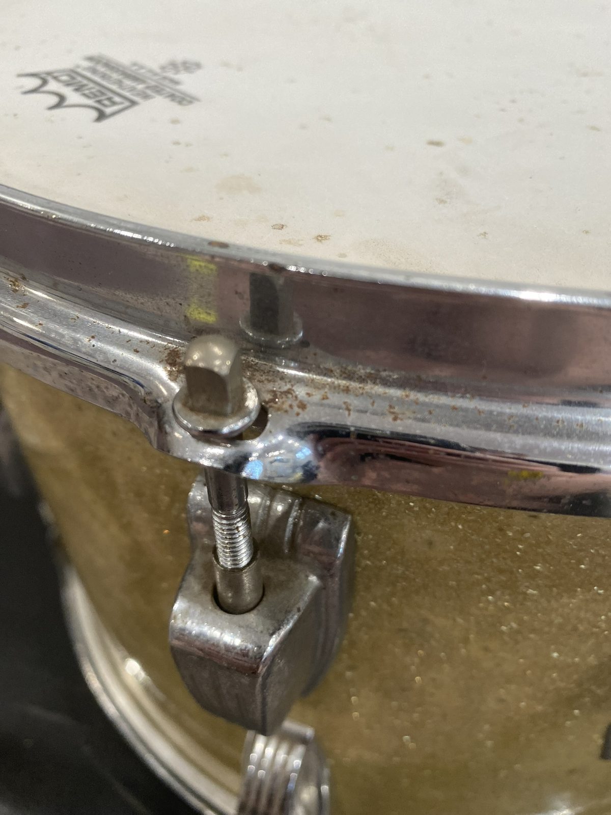 WFL 9x13" Rack Tom - Golden Sparkle (Re-Ring)