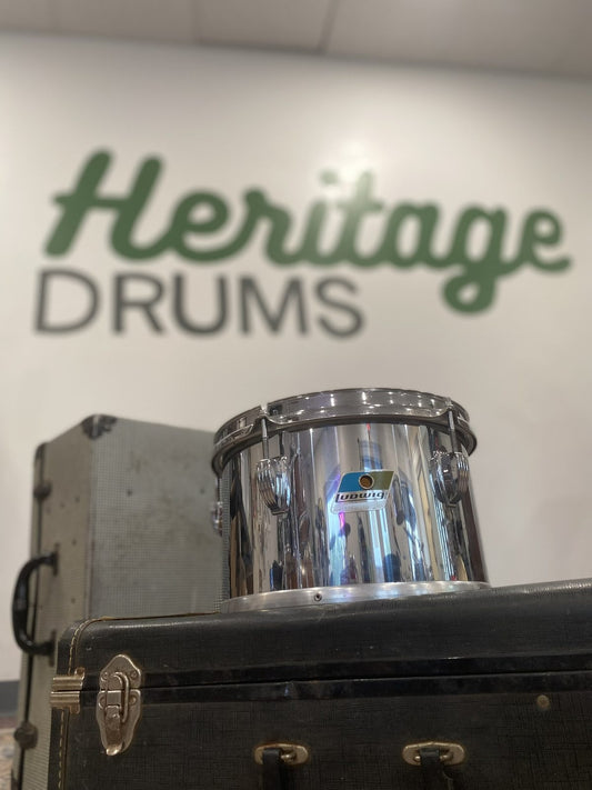 Ludwig 6x10" Chrome Over Wood Concert Tom - Blue & Olive Badge