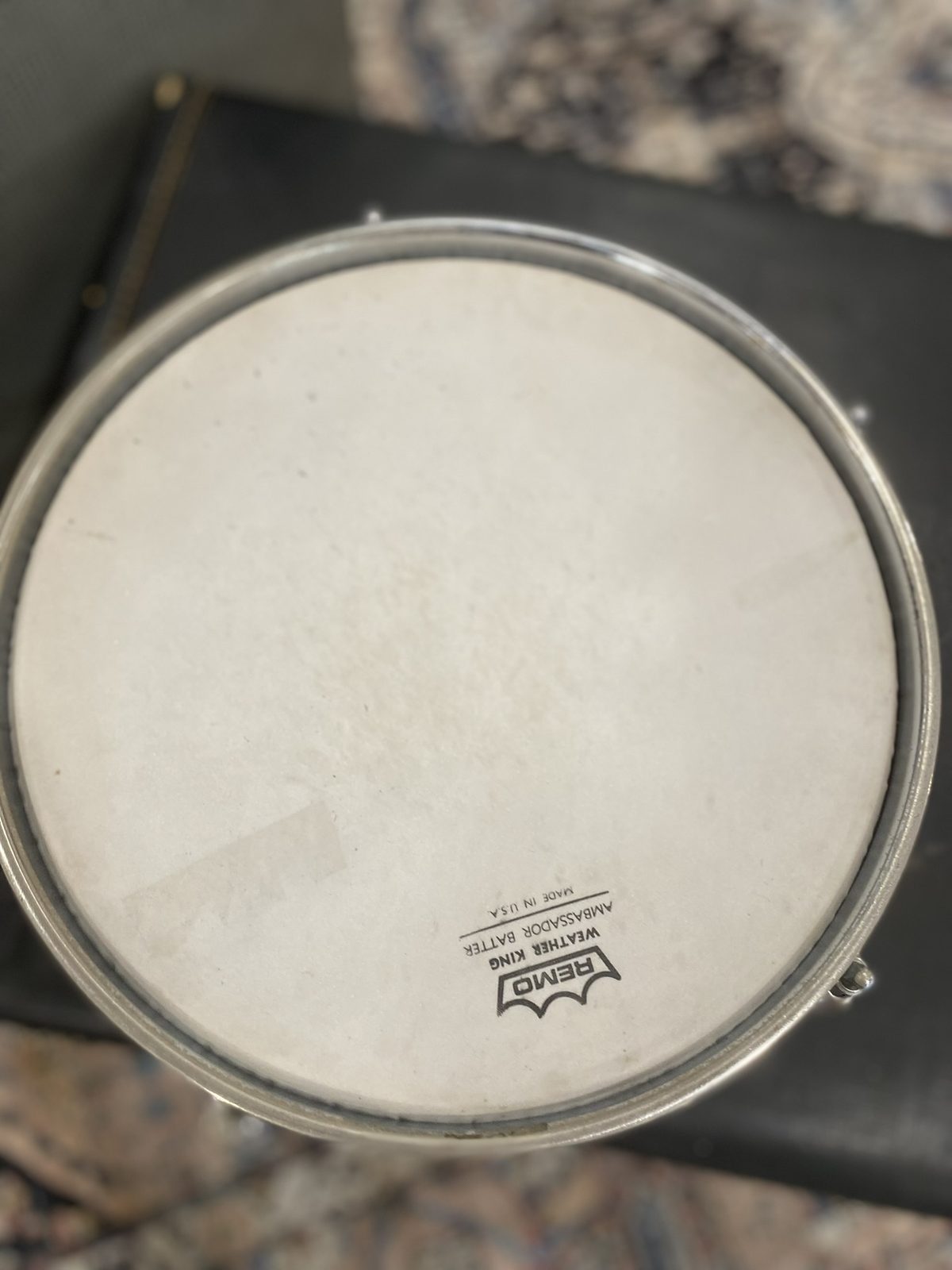 Ludwig 6x10" Chrome Over Wood Concert Tom - Blue & Olive Badge