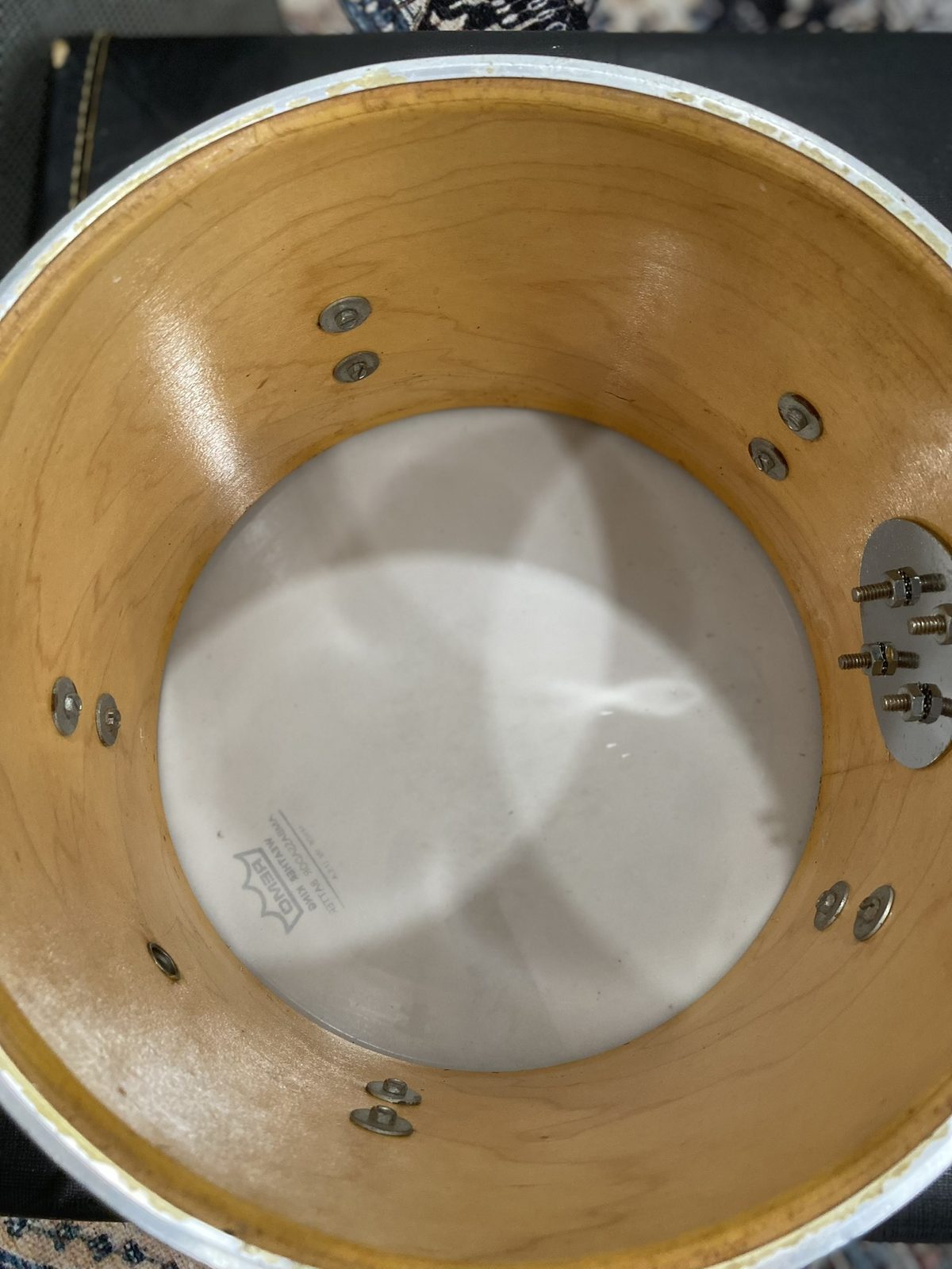 Ludwig 6x10" Chrome Over Wood Concert Tom - Blue & Olive Badge