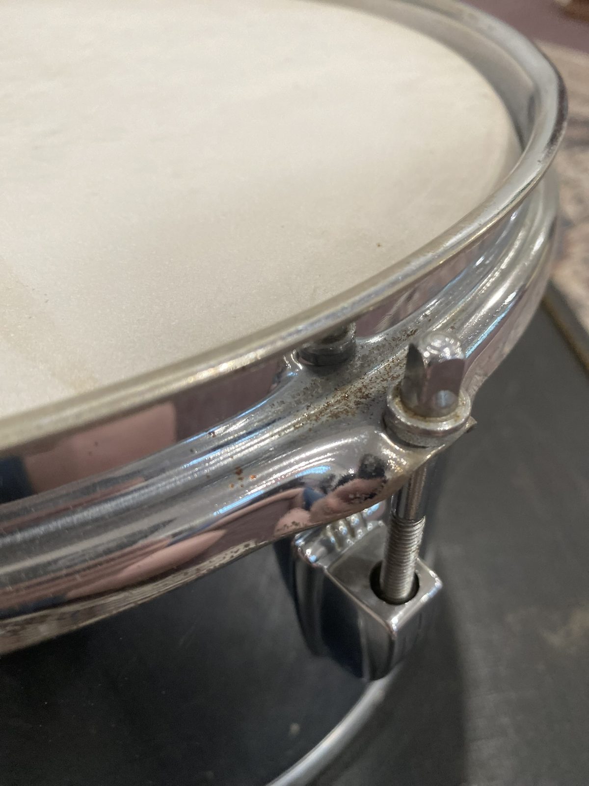 Ludwig 6x10" Chrome Over Wood Concert Tom - Blue & Olive Badge
