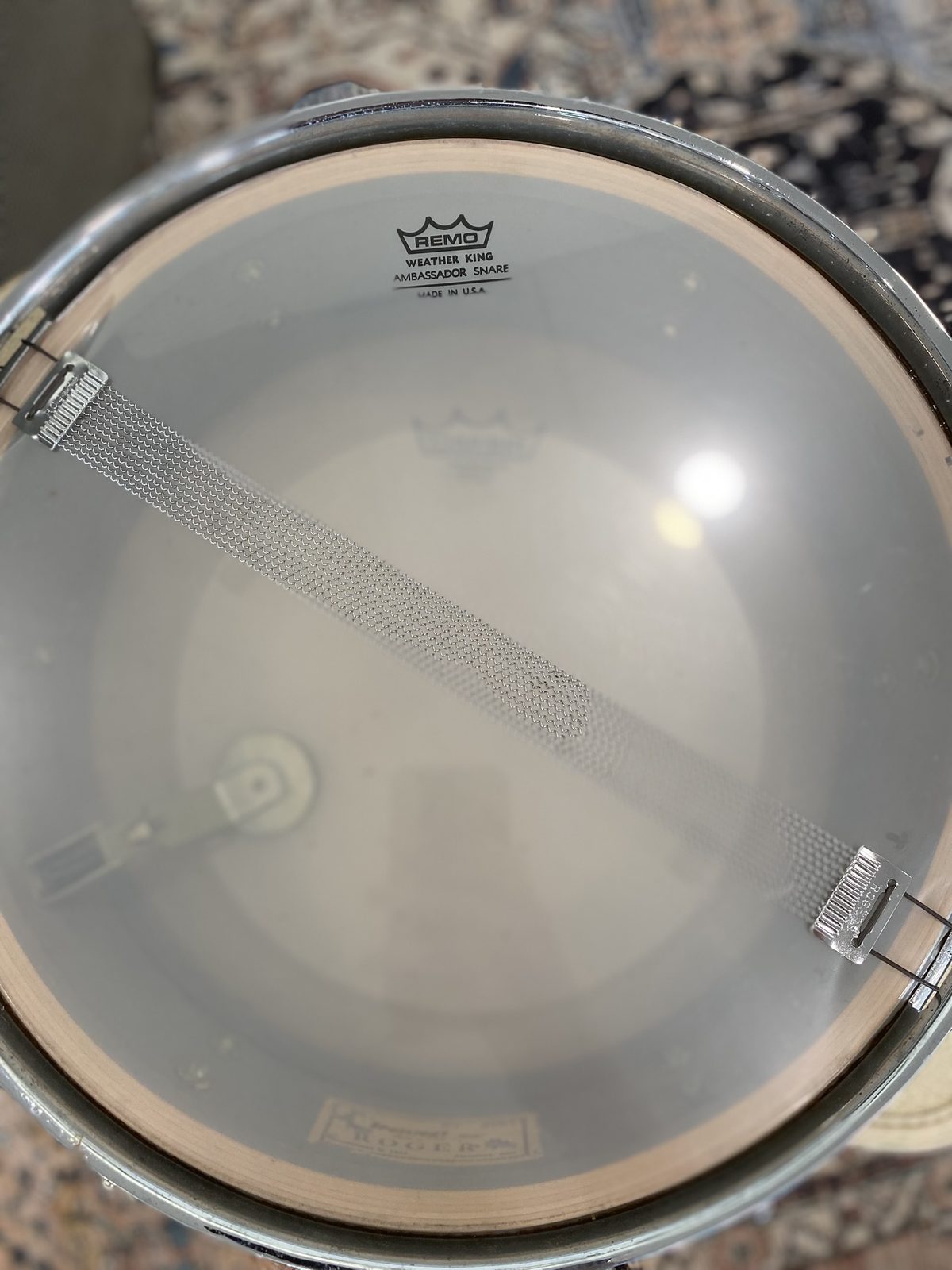 Rogers Vintage 5x14" B&B Spotlight Snare Drum - White Marine Pearl