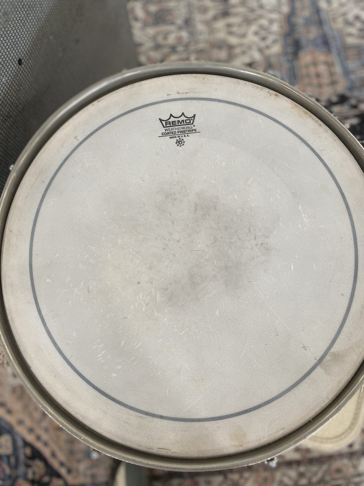 WFL 8x15" Vintage Snare Drum - Blue Sparkle