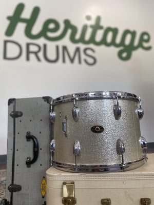 Slingerland Converted 10x14.5"  Snare Drum - Silver Sparkle