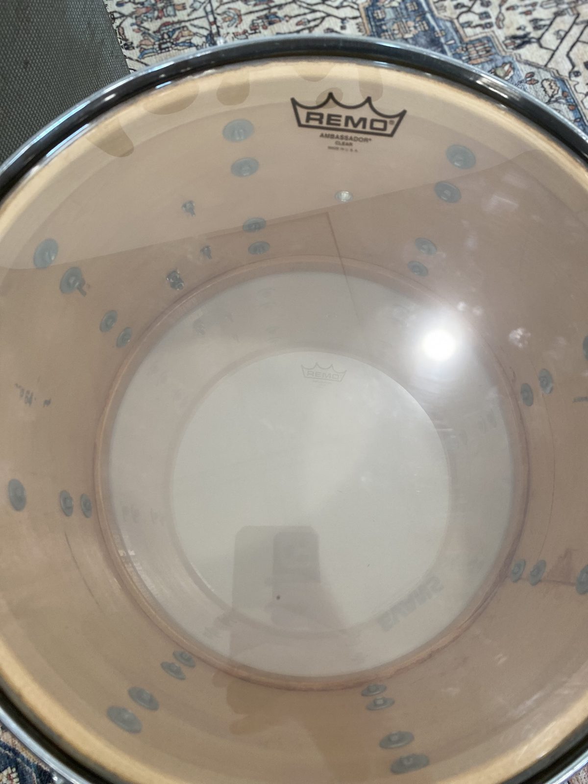 Slingerland Converted Snare Drum - Silver Sparkle