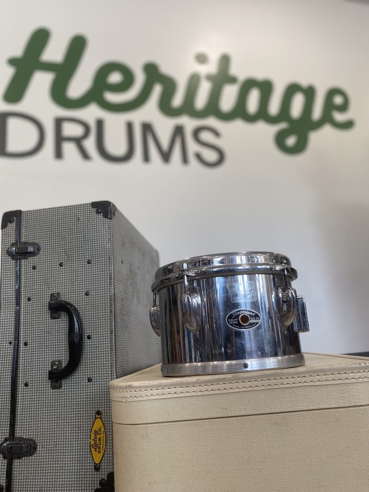 Slingerland 5x8" Chrome on Wood Concert Tom