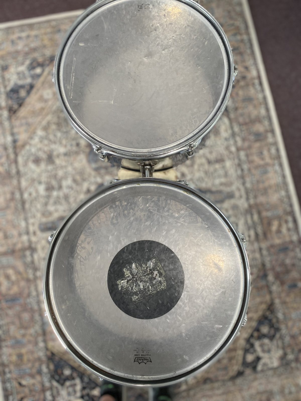 Ludwig Vintage 6x14" & 6x13" Timbales with Stand