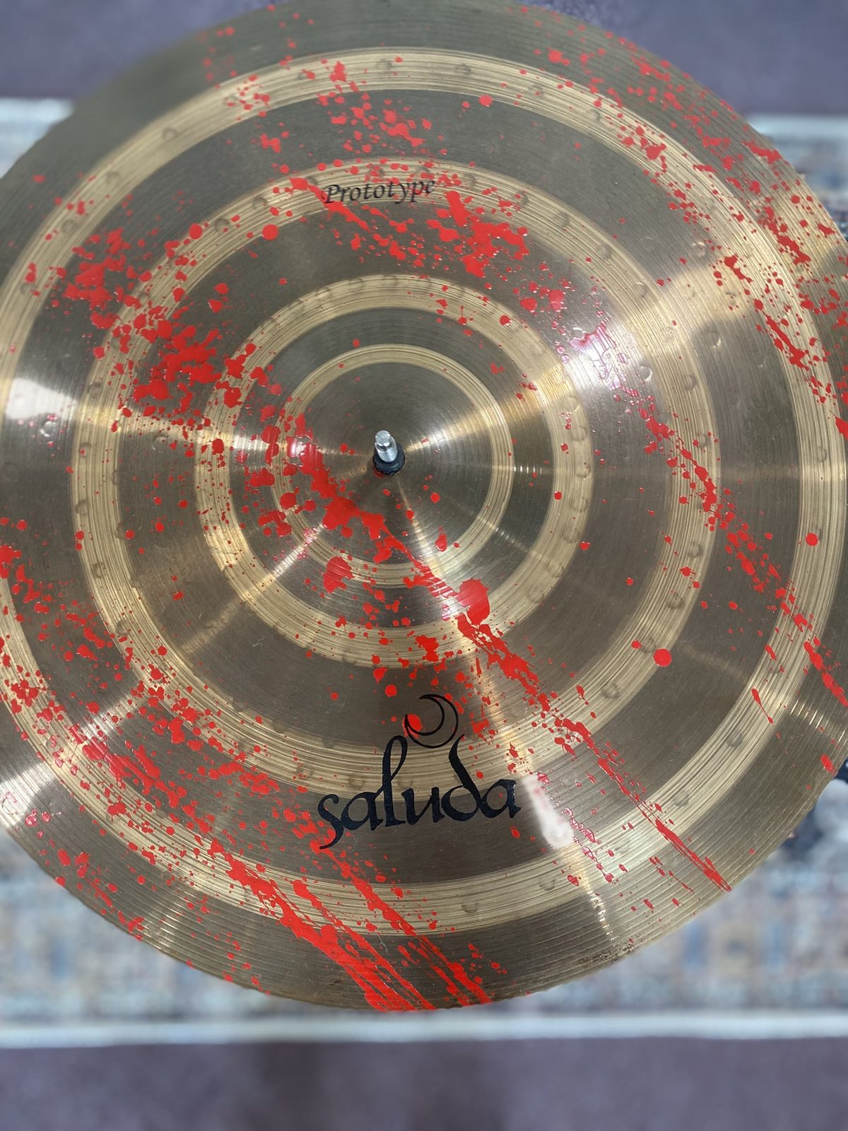Saluda Prototype Blood Splattered 20" Ride Cymbal