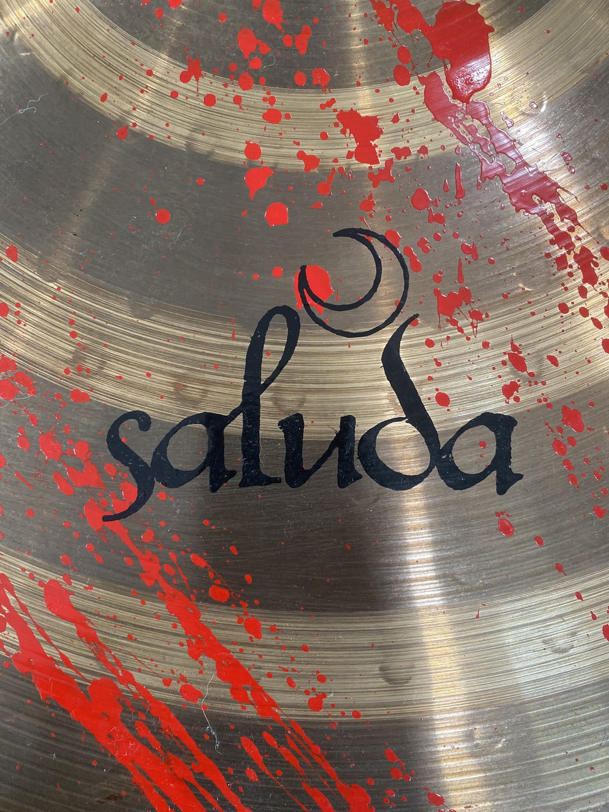 Saluda Prototype Blood Splattered 20" Ride Cymbal