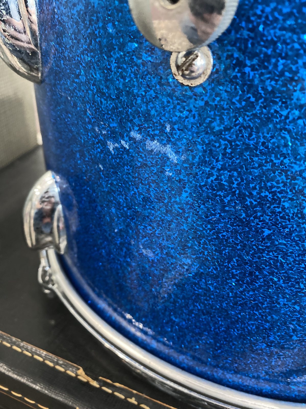 Slingerland Vintage 8x12 Rack Tom (1960s) - Blue Sparkle