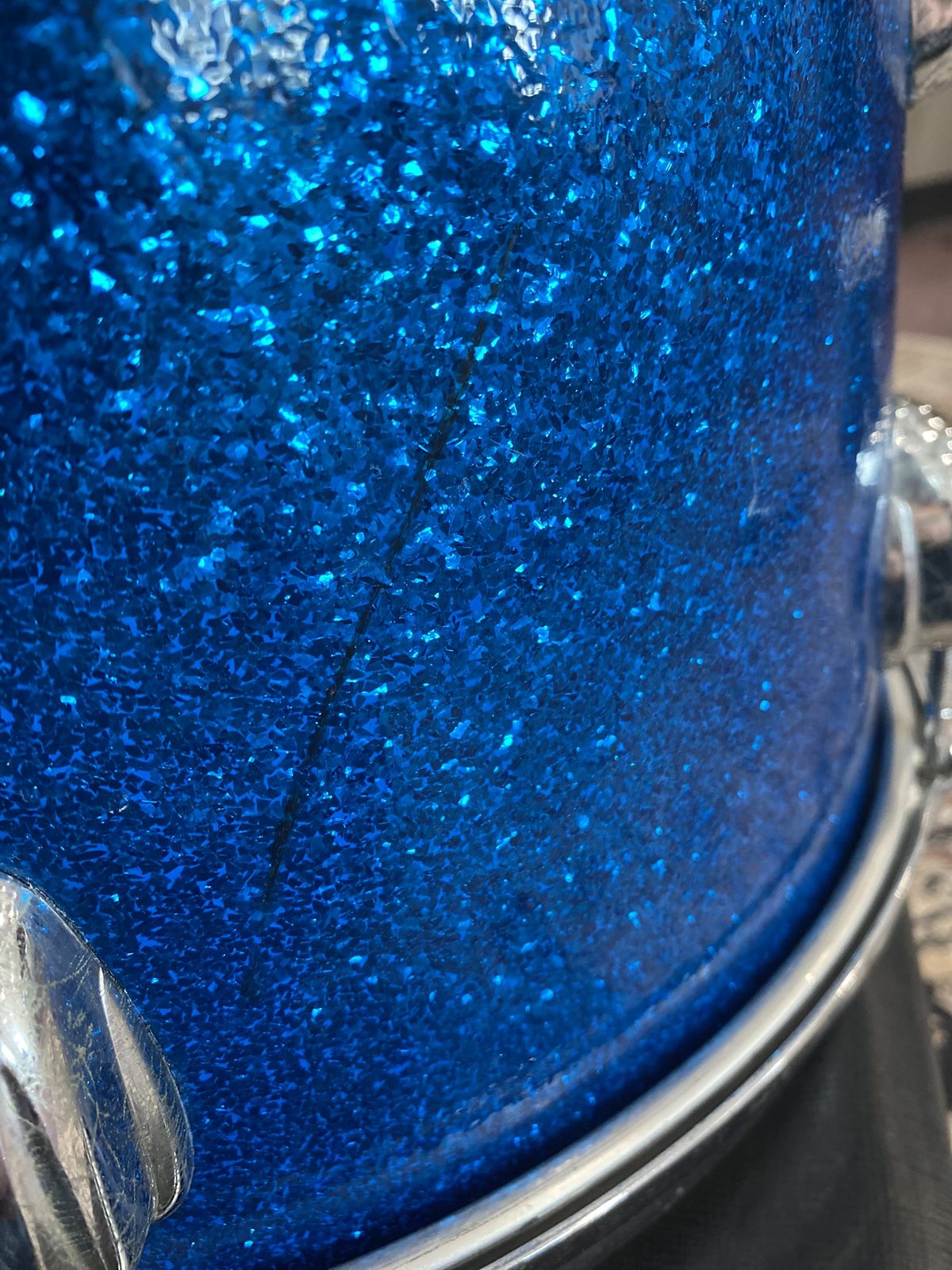 Slingerland Vintage 8x12 Rack Tom (1960s) - Blue Sparkle