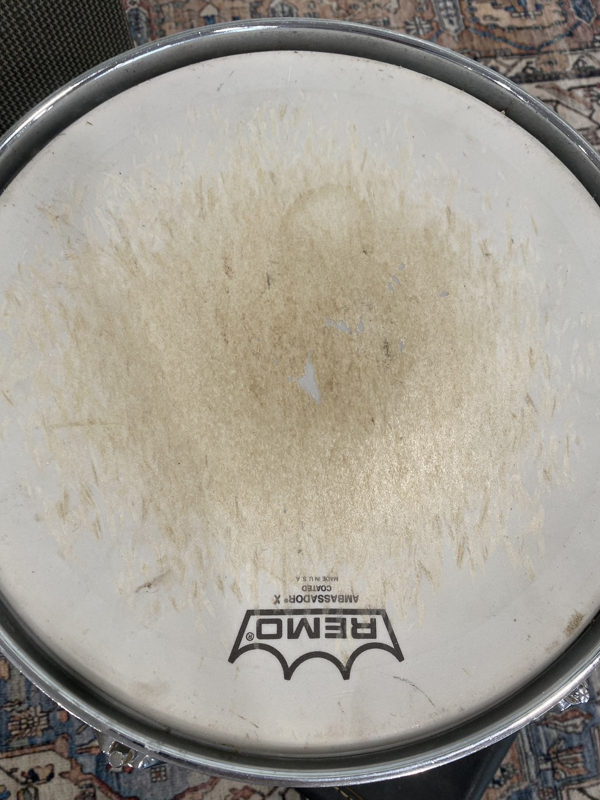 Ludwig Vintage 7x12 Rack Tom (1965) - Black Diamond Pearl