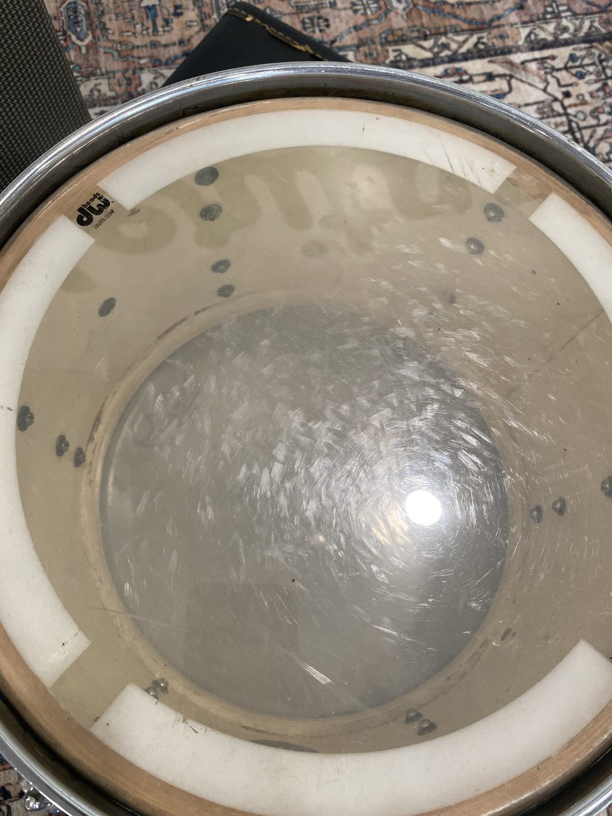 Ludwig Vintage 7x12 Rack Tom (1965) - Black Diamond Pearl