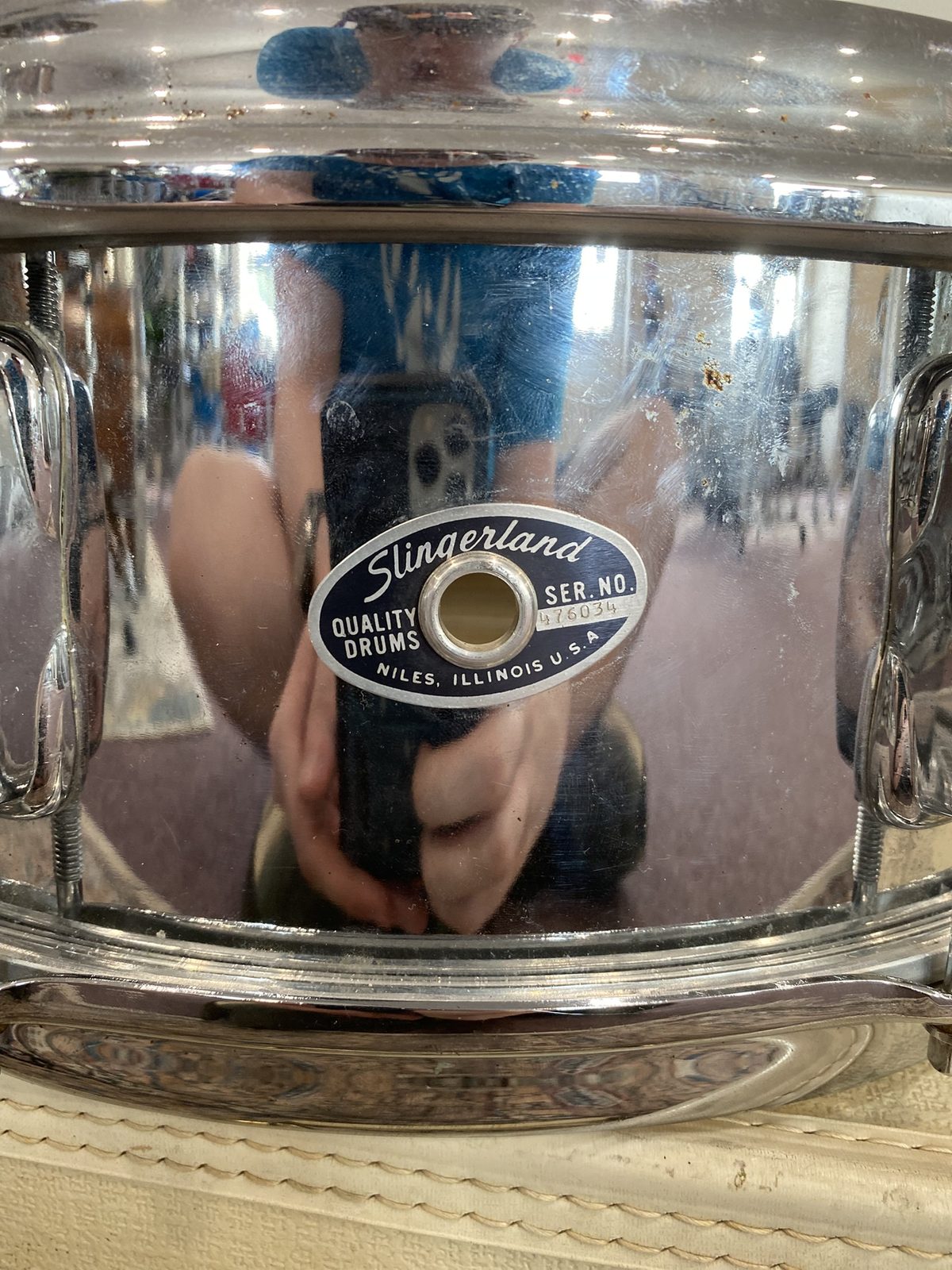 Slingerland Vintage No. 141 Festival 5x14 Snare Drum - Chrome