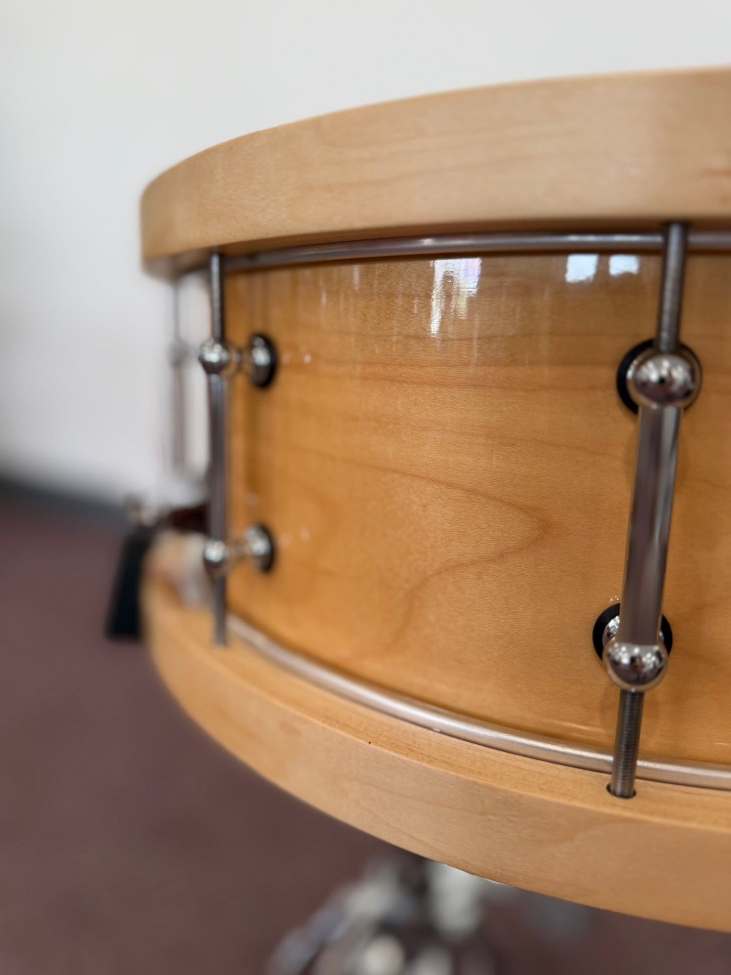PDP Limited Edition 14x6.5" Maple Snare Drum - Wood Hoops, 10 Tube Lugs