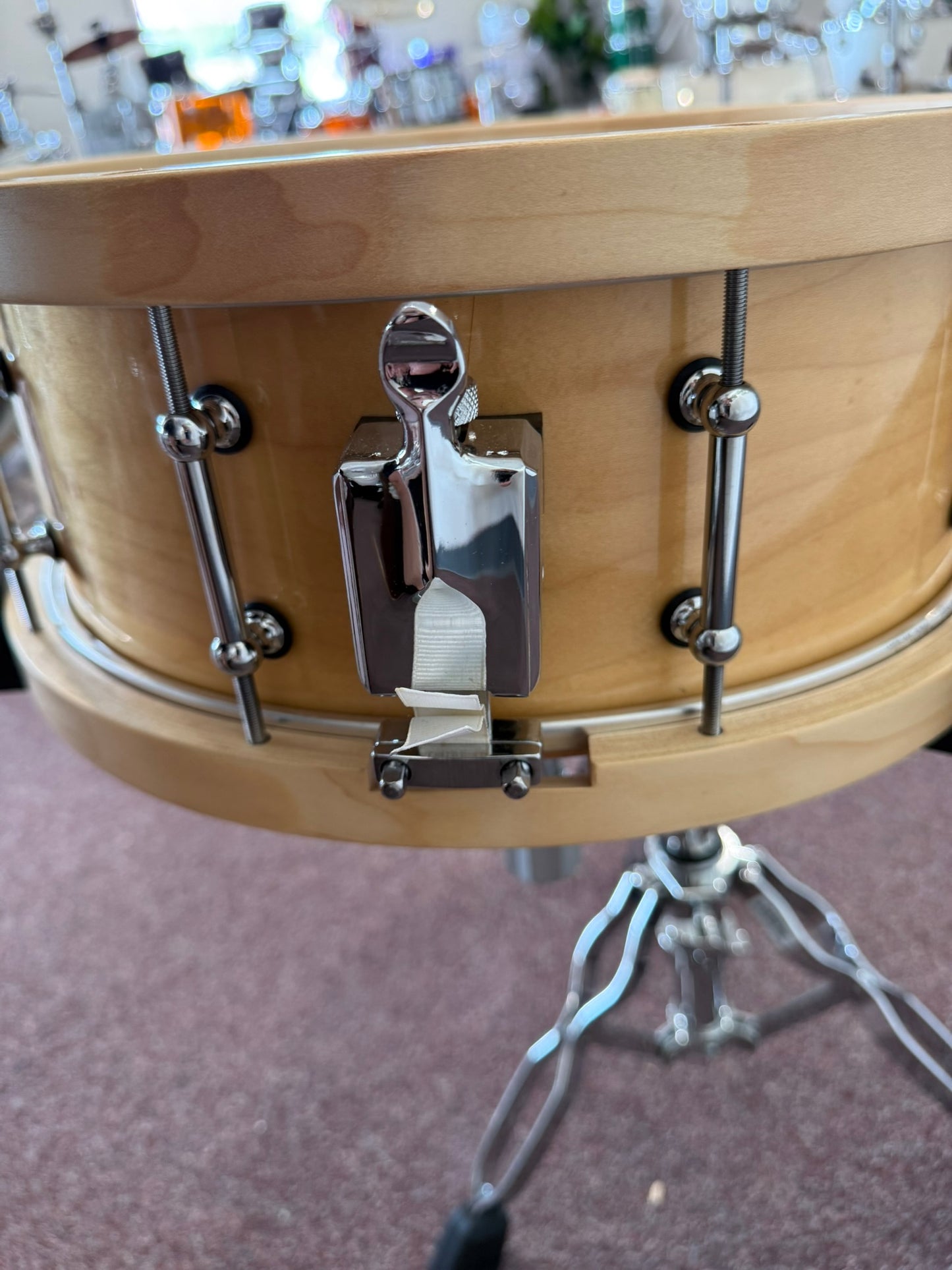 PDP Limited Edition 14x6.5" Maple Snare Drum - Wood Hoops, 10 Tube Lugs