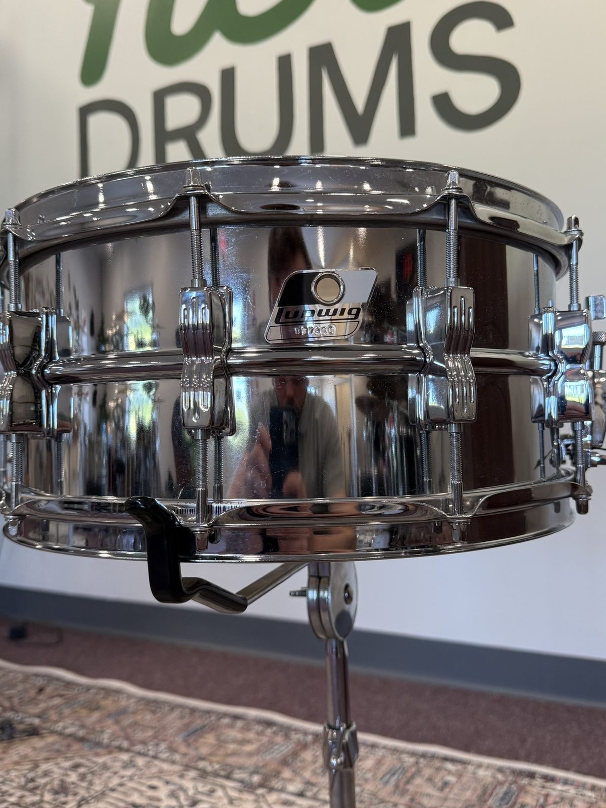 Ludwig LM302 Acrolithic 14x6.5" Snare - Black & White Badge