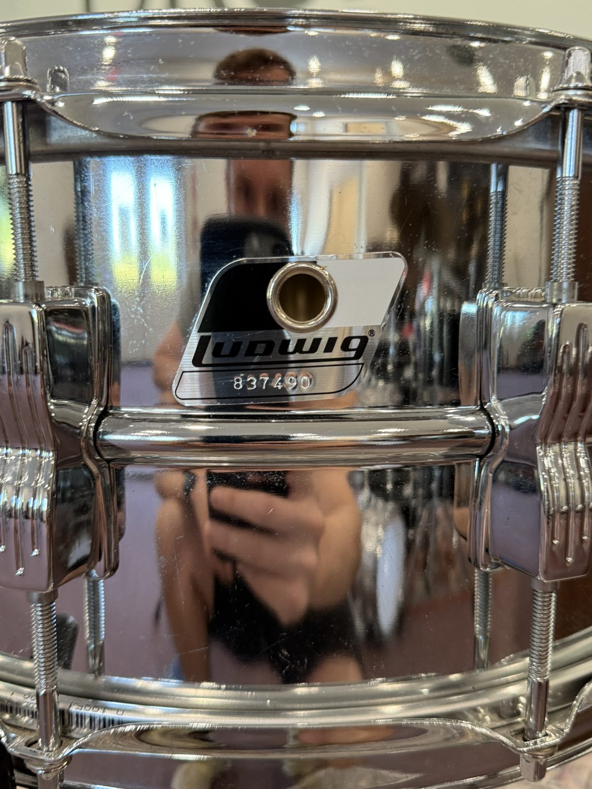 Ludwig LM302 Acrolithic 14x6.5" Snare - Black & White Badge