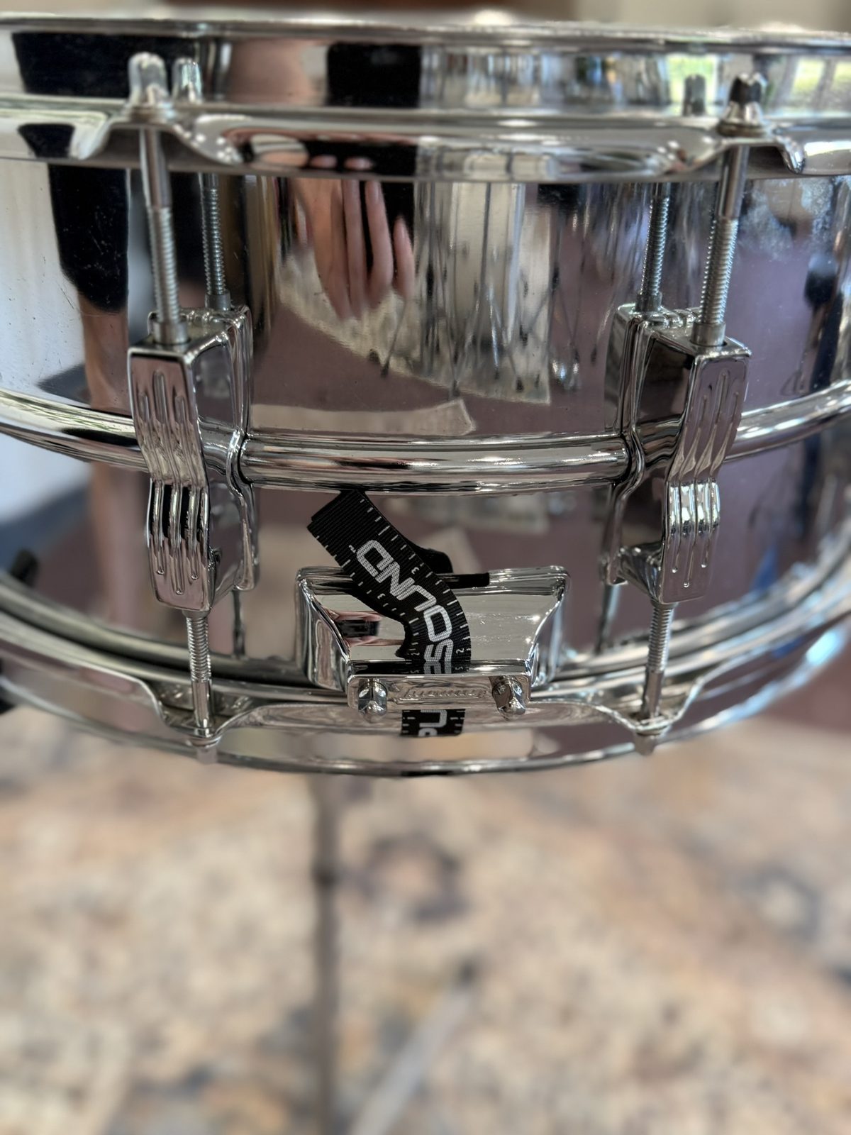 Ludwig LM302 Acrolithic 14x6.5" Snare - Black & White Badge