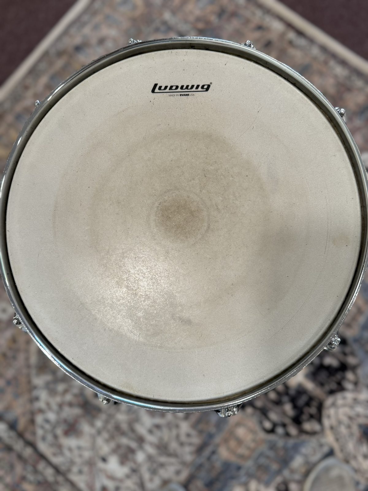 Ludwig LM302 Acrolithic 14x6.5" Snare - Black & White Badge