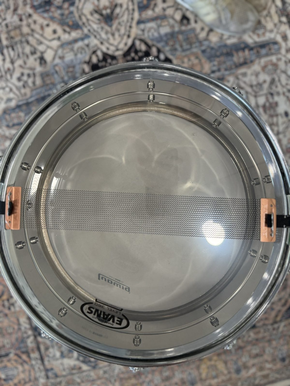 Ludwig LM302 Acrolithic 14x6.5" Snare - Black & White Badge