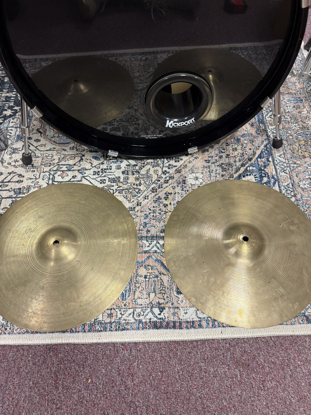 Zildjian Vintage 15.25" 1950s Small Stamp Hi-Hat Cymbals (Pair)