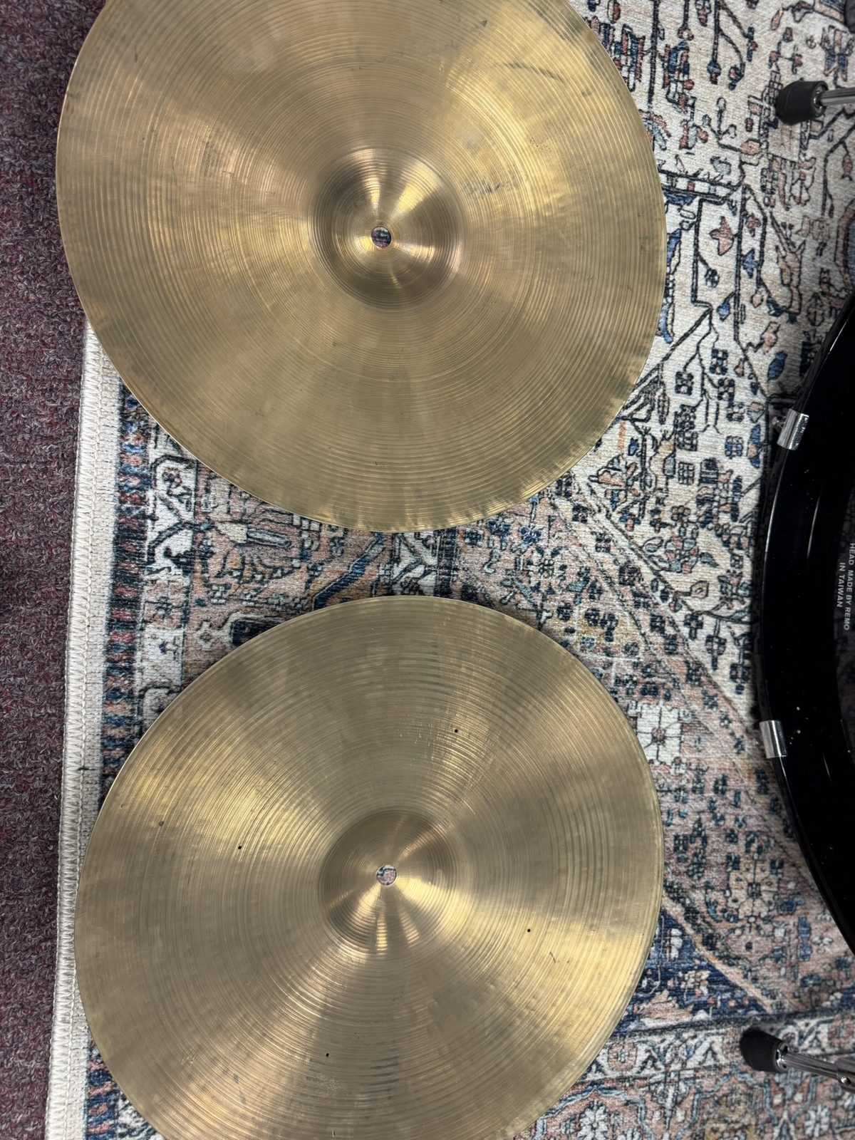 Zildjian Vintage 15.25" 1950s Small Stamp Hi-Hat Cymbals (Pair)