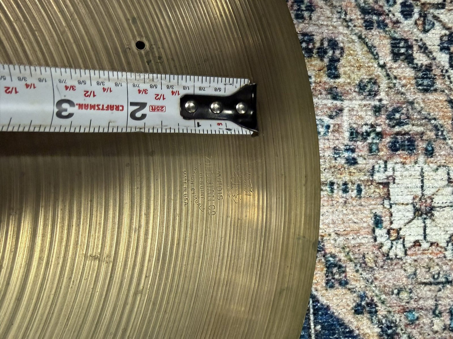 Zildjian Vintage 20 5/16" Small Stamp 1950s Ride Cymbal (2,280g)