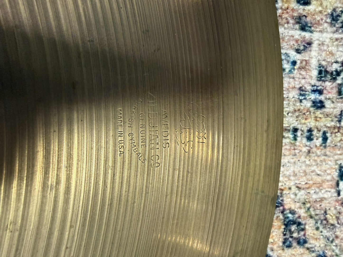 Zildjian Vintage 20 5/16" Small Stamp 1950s Ride Cymbal (2,280g)