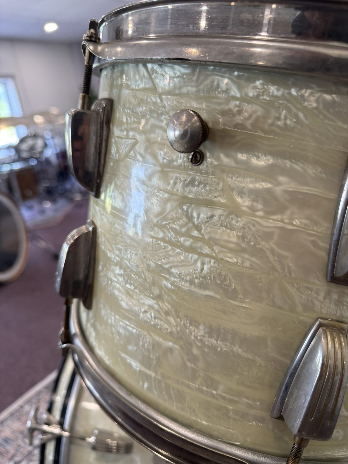 WFL/Ludwig Vintage 3-piece Drum Kit - White Marine Pearl (22/13/16)