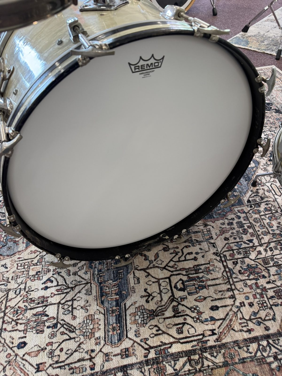 WFL/Ludwig Vintage 3-piece Drum Kit - White Marine Pearl (22/13/16)
