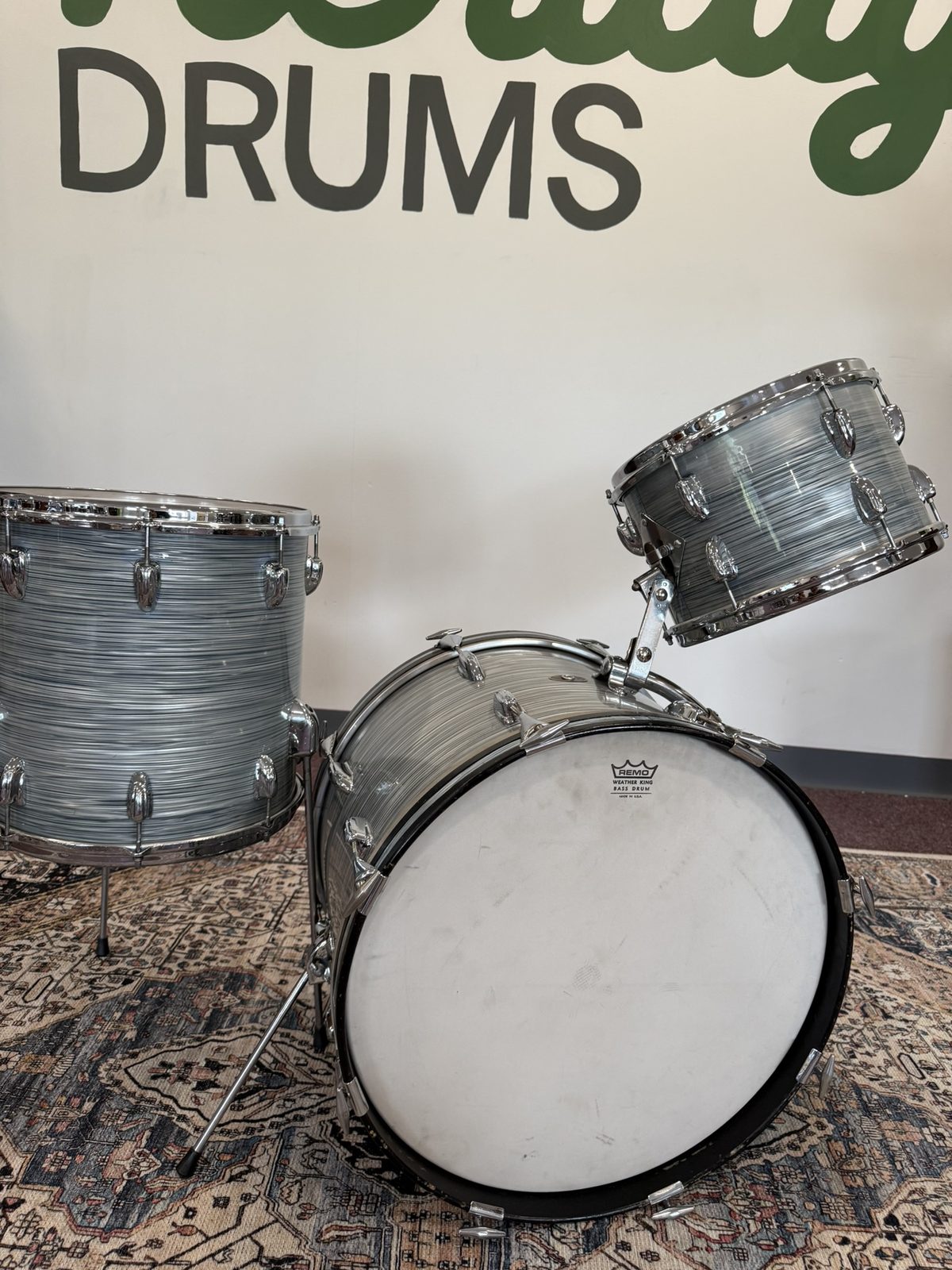 Slingerland Vintage 1960s 3-piece Drum Kit - Rewrapped (22/12/14)