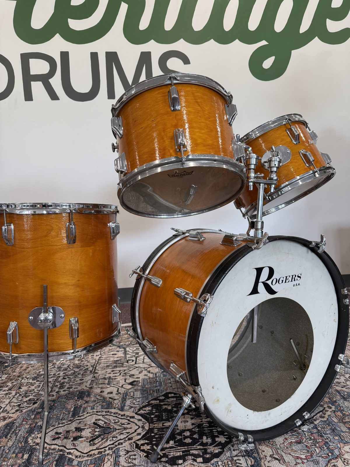 Rogers Vintage Holiday 3-ply 4-piece Drum Kit (20/12/13/16)