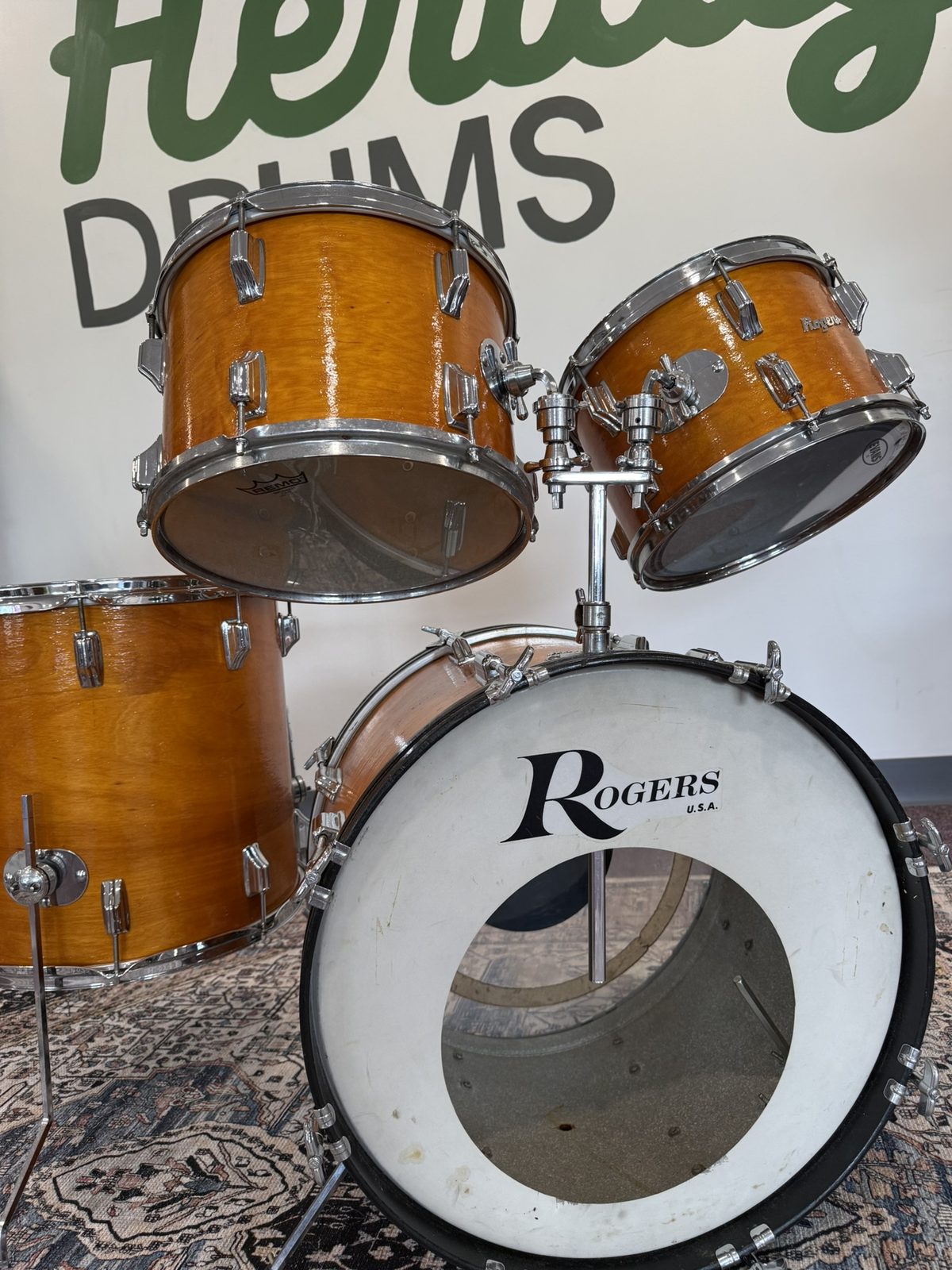 Rogers Vintage Holiday 3-ply 4-piece Drum Kit (20/12/13/16)