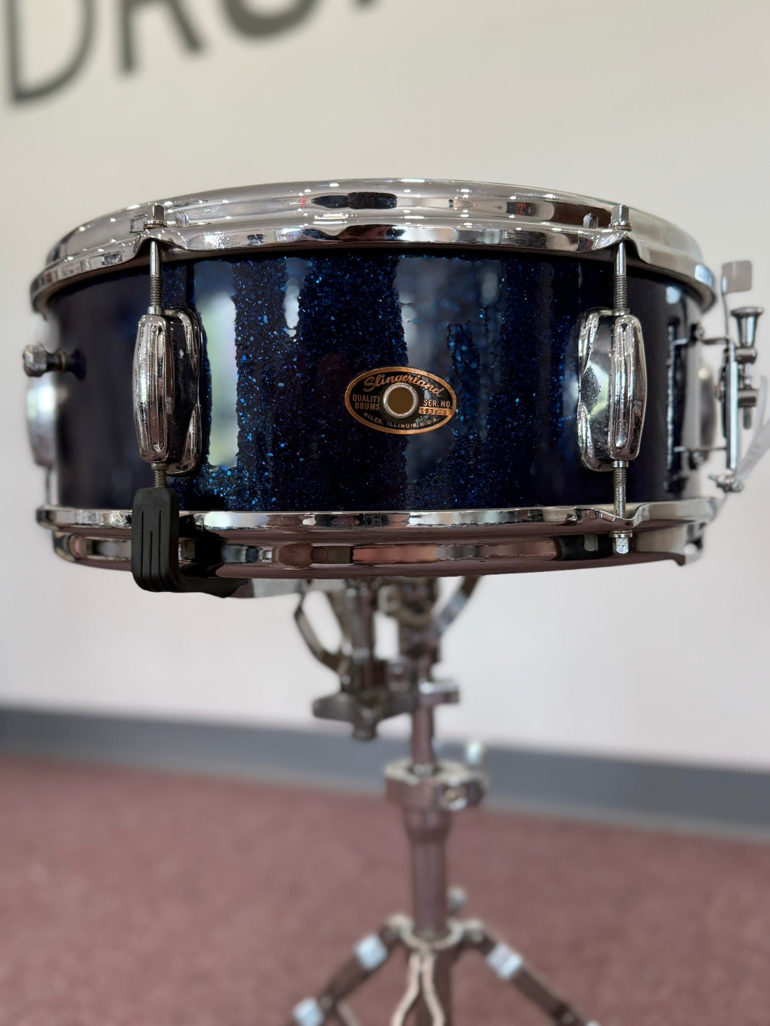 Slingerland Deluxe Student Vintage Snare 14"x5.5" — Blue Sparkle
