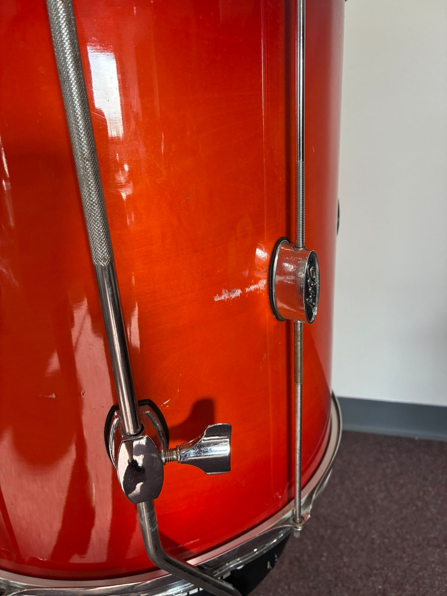 Borg 16"x16" Floor Tom - Orange