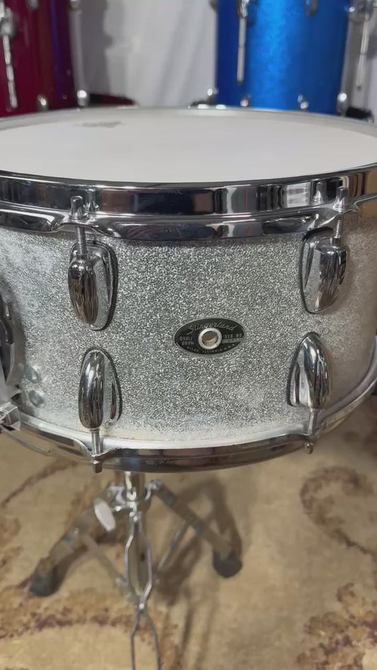 Slingerland Silver Sparkle 14x7 1970s Snare, Niles